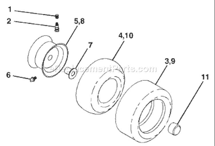 Page J Diagram and Parts List for 2148 YTH  LO21H48C -954572035 -2004-03 Husqvarna Lawn Tractor
