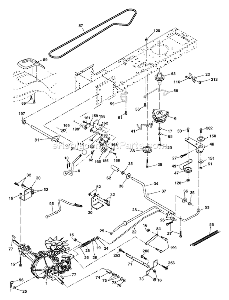 Page C Diagram and Parts List for 2148 YTH  LO21H48C -954572035 -2004-03 Husqvarna Lawn Tractor