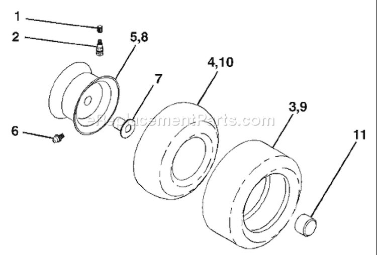 Page J Diagram and Parts List for 2148 YTH  LO21H48D -954572035 -2004-03 Husqvarna Lawn Tractor
