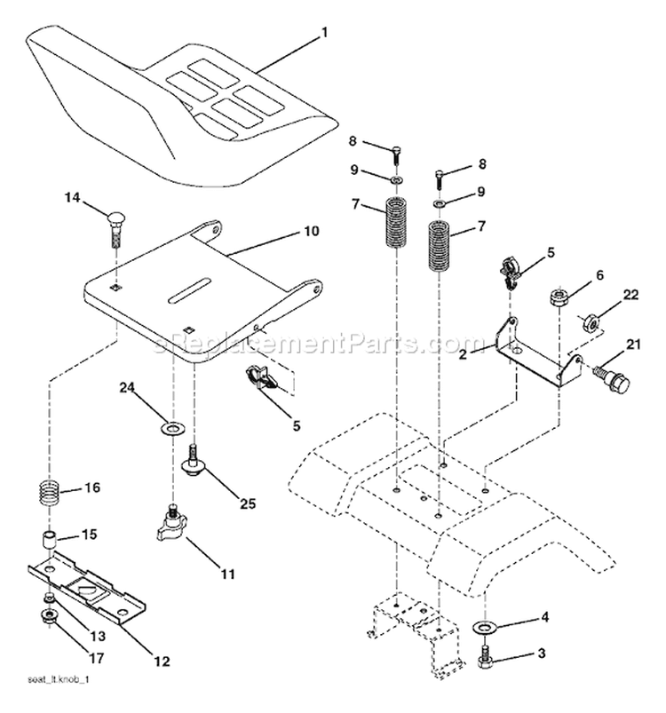 Page H Diagram and Parts List for 2148 YTH  LO21H48E -954572035 -2005-05 Husqvarna Lawn Tractor