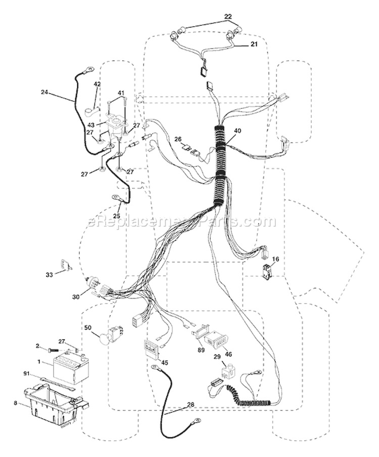 Page D Diagram and Parts List for 2148 YTH  LO21H48C -954572035 -2004-03 Husqvarna Lawn Tractor