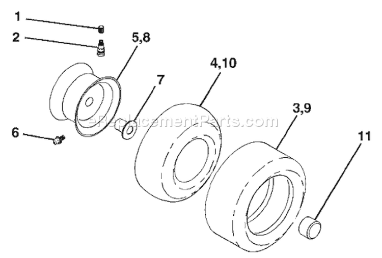 Page J Diagram and Parts List for 2148 YTH  LO21H48H -954572035 -2004-04 Husqvarna Lawn Tractor