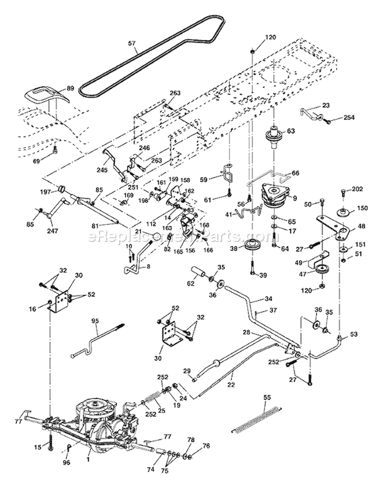 Page C Diagram and Parts List for 2148 YTH  LO21H48H -954572035 -2004-04 Husqvarna Lawn Tractor