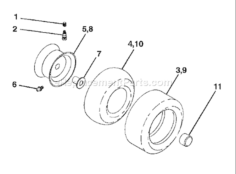 Page J Diagram and Parts List for 2148 YTH  LO21H48J -954572035 -2004-05 Husqvarna Lawn Tractor