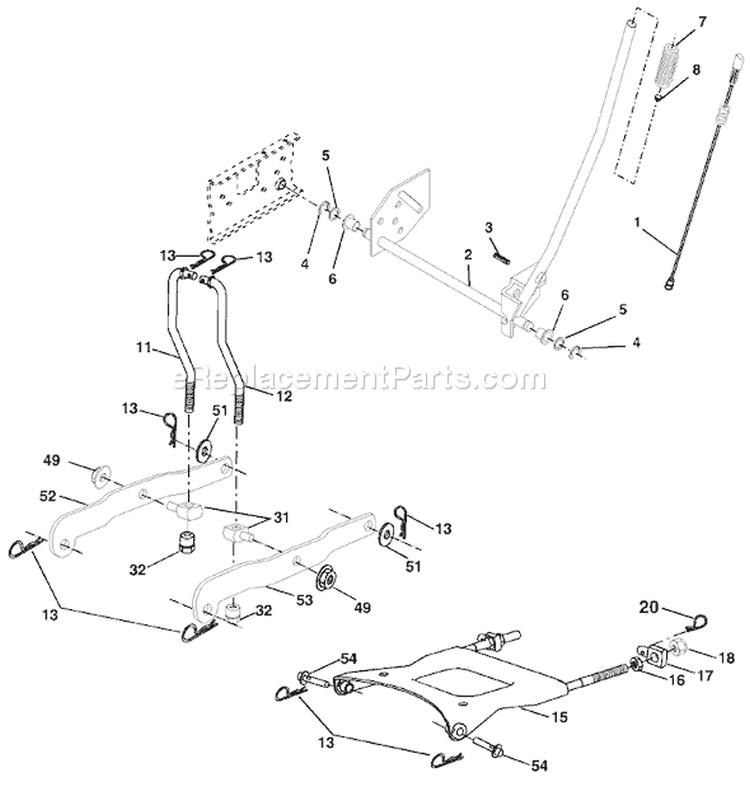 Page G Diagram and Parts List for 2148A YTH  954571960 -2003-11 Husqvarna Lawn Tractor