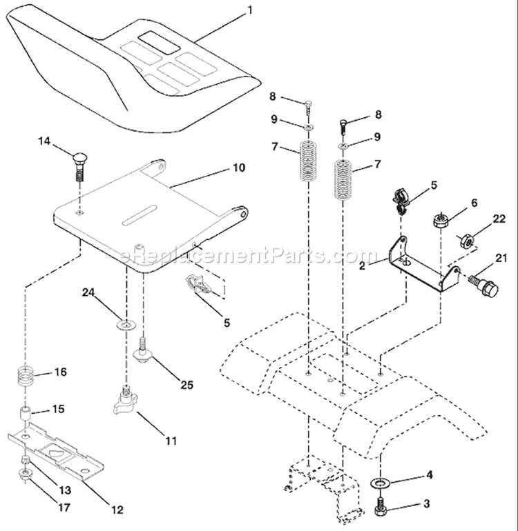 Page H Diagram and Parts List for 2148A YTH  954571960 -2003-11 Husqvarna Lawn Tractor