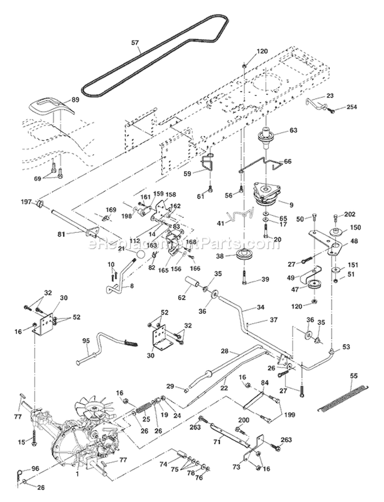 Page C Diagram and Parts List for 2148B YTH  954571960 -2004-03 Husqvarna Lawn Tractor