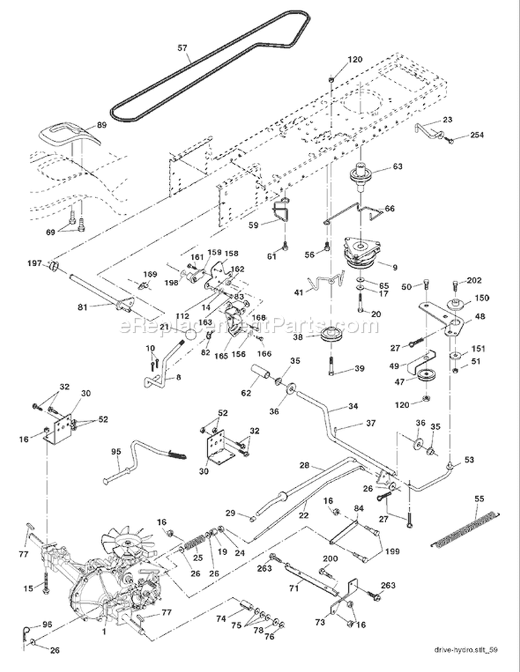 Page C Diagram and Parts List for 2148C YTH  954571960 -2004-03 Husqvarna Lawn Tractor