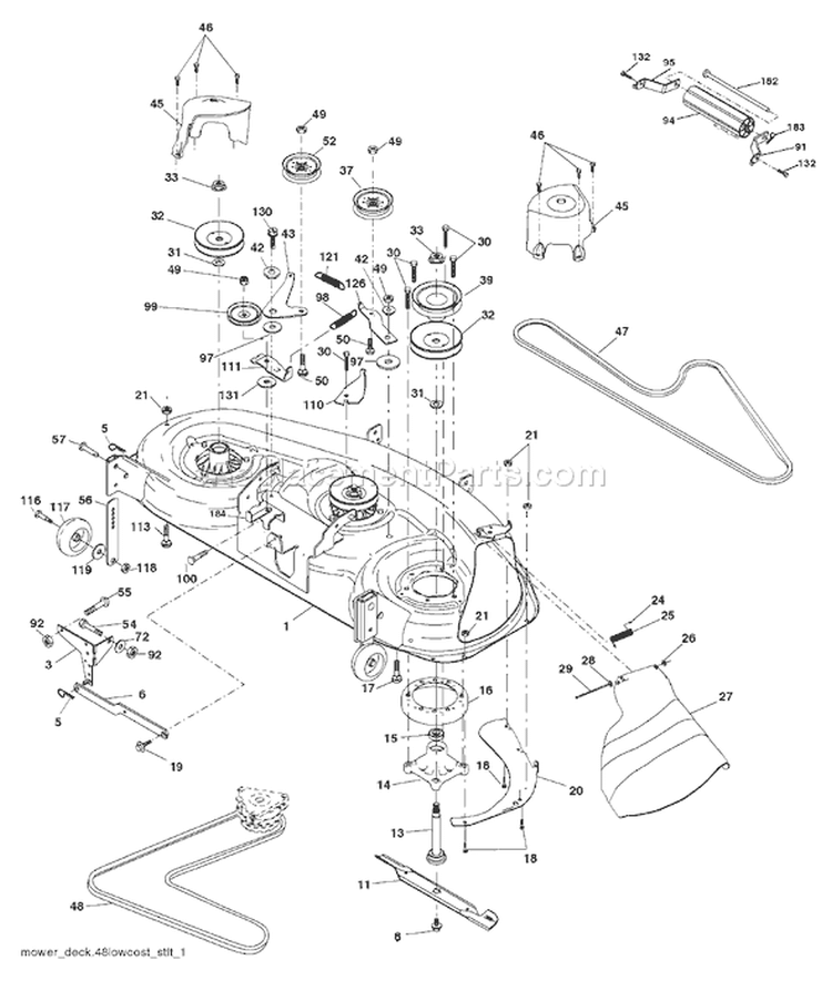 Page F Diagram and Parts List for 2148C YTH  954571960 -2004-03 Husqvarna Lawn Tractor