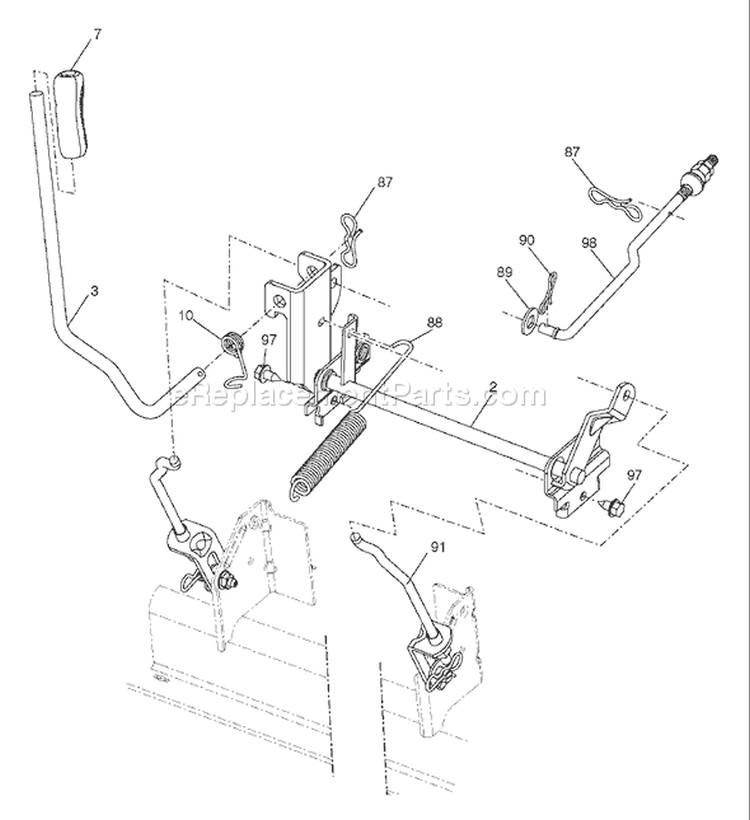 Page J Diagram and Parts List for 2242T YTH  917.279181 -2006-05 Husqvarna Lawn Tractor