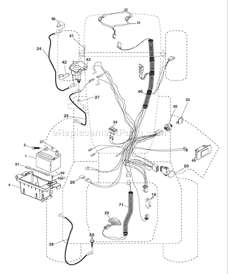 Page G Diagram and Parts List for 2242T YTH  917.279181 -2006-05 Husqvarna Lawn Tractor