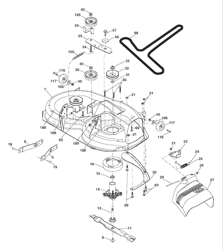 Page I Diagram and Parts List for 2242T YTH  917.279181 -2006-05 Husqvarna Lawn Tractor
