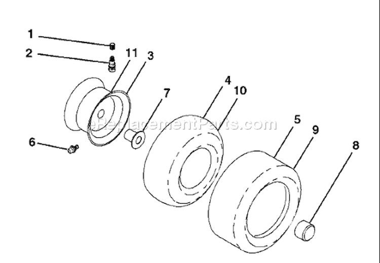 Page J Diagram and Parts List for 2242T YTH  96043002100 -2006-01 Husqvarna Lawn Tractor