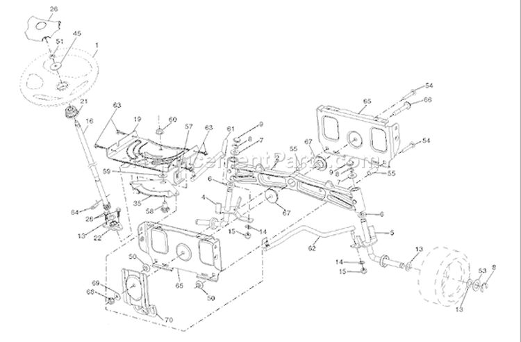 Page I Diagram and Parts List for 2242T YTH  96043002100 -2006-01 Husqvarna Lawn Tractor