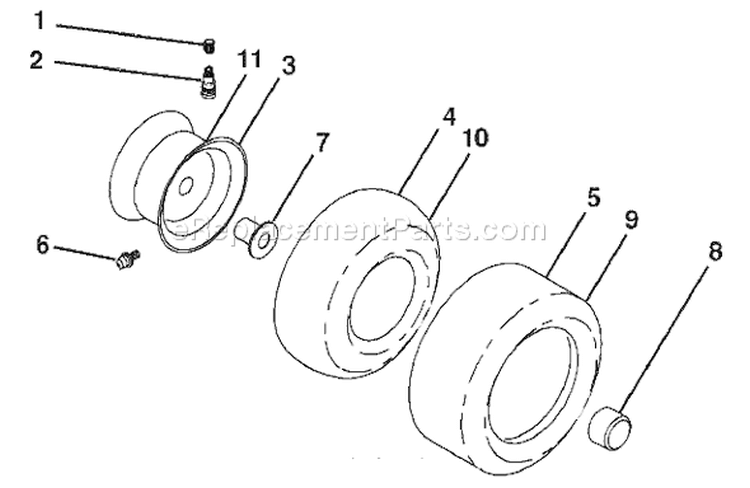 Page J Diagram and Parts List for 2242T YTH  96043002102 -2008-01 Husqvarna Lawn Tractor