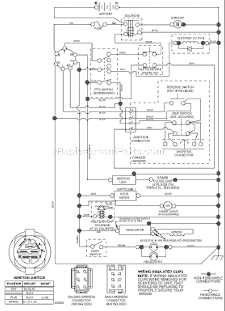 Page K Diagram and Parts List for 2242T YTH  96043002102 -2008-01 Husqvarna Lawn Tractor