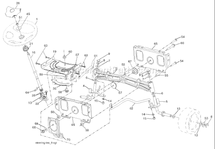 Page I Diagram and Parts List for 2242T YTH  96043002102 -2008-01 Husqvarna Lawn Tractor