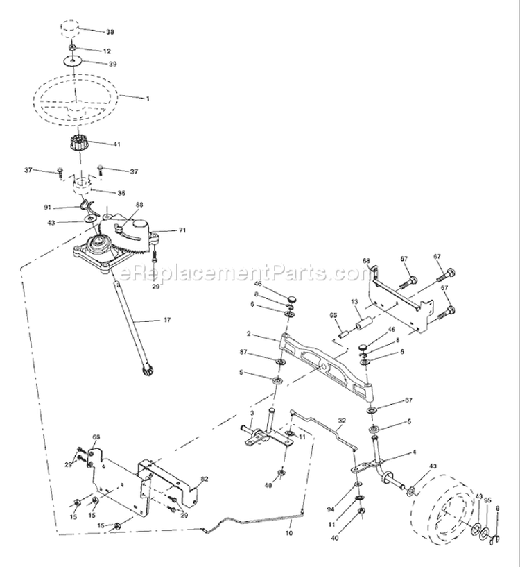 Page I Diagram and Parts List for 2248A YTH  954571977 -2004-06 Husqvarna Lawn Tractor