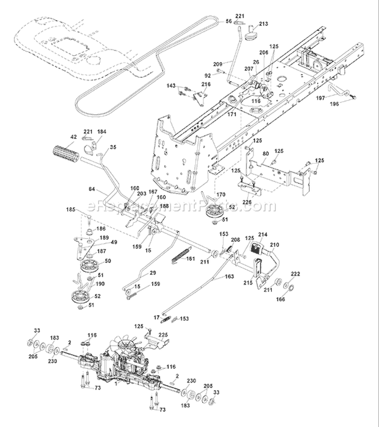 Page C Diagram and Parts List for 2348 YTH  96043003500 -2006-11 Husqvarna Lawn Tractor