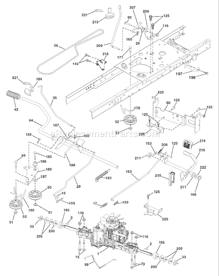 Page C Diagram and Parts List for 2348 YTH  96043003501 -2008-01 Husqvarna Lawn Tractor