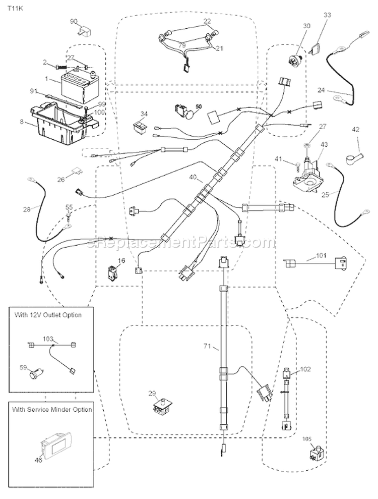 Page D Diagram and Parts List for 2348 YTH  96043003501 -2008-01 Husqvarna Lawn Tractor