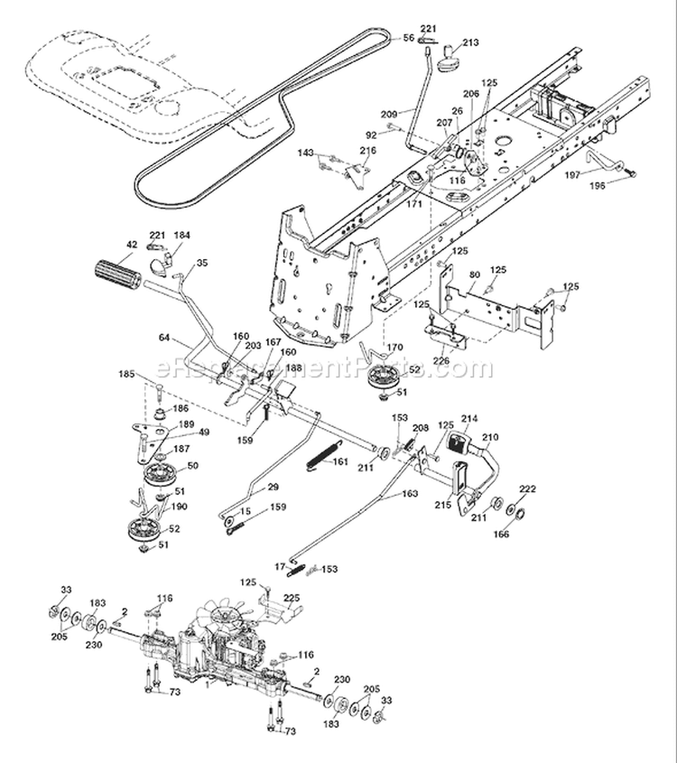 Page C Diagram and Parts List for 2348 YTH  96045000500 -2006-11 Husqvarna Lawn Tractor