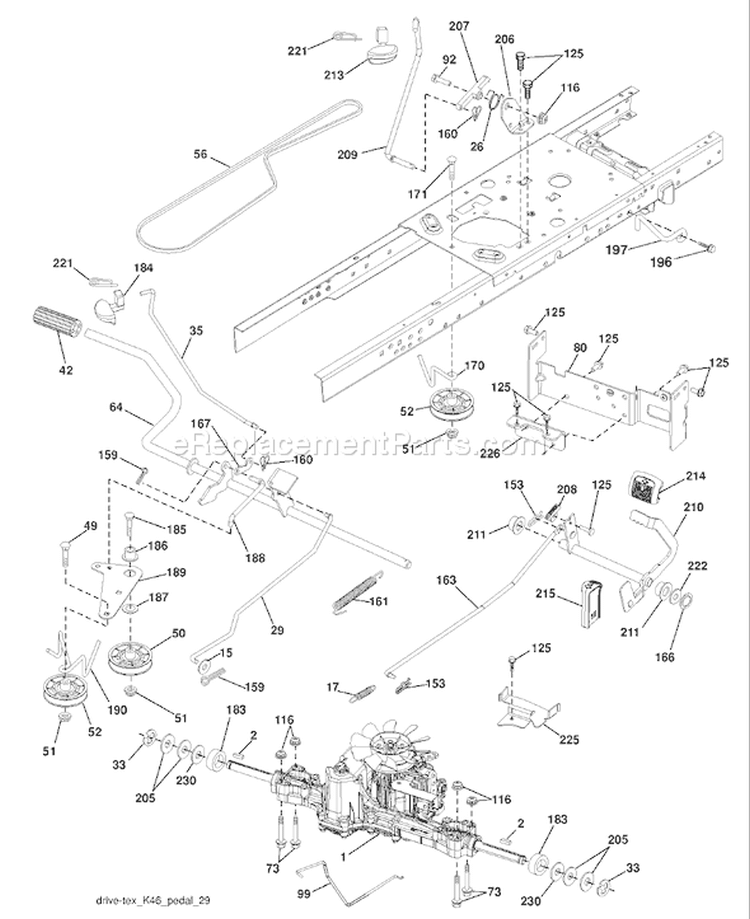 Page C Diagram and Parts List for 2348 YTH  96045000502 -2008-04 Husqvarna Lawn Tractor