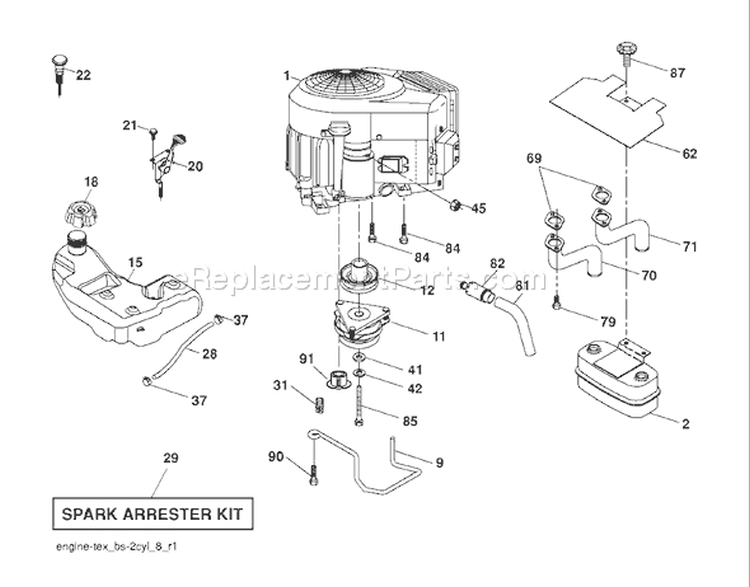Page E Diagram and Parts List for 2348 YTH  96045000502 -2008-04 Husqvarna Lawn Tractor