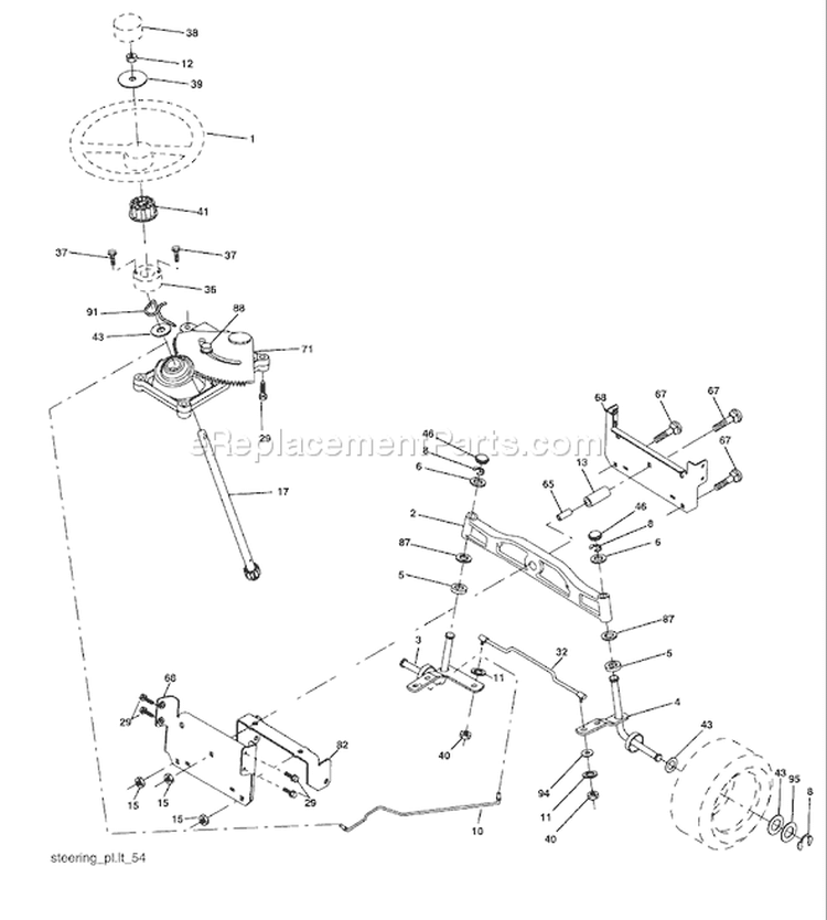 Page I Diagram and Parts List for 2448 YTH  96015000101 -2005-03 Husqvarna Lawn Tractor