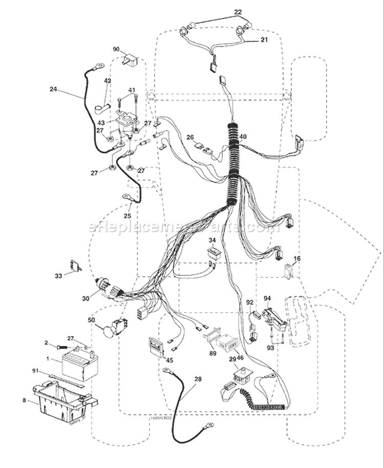 Page D Diagram and Parts List for 2448 YTH  96015000103 -2005-03 Husqvarna Lawn Tractor