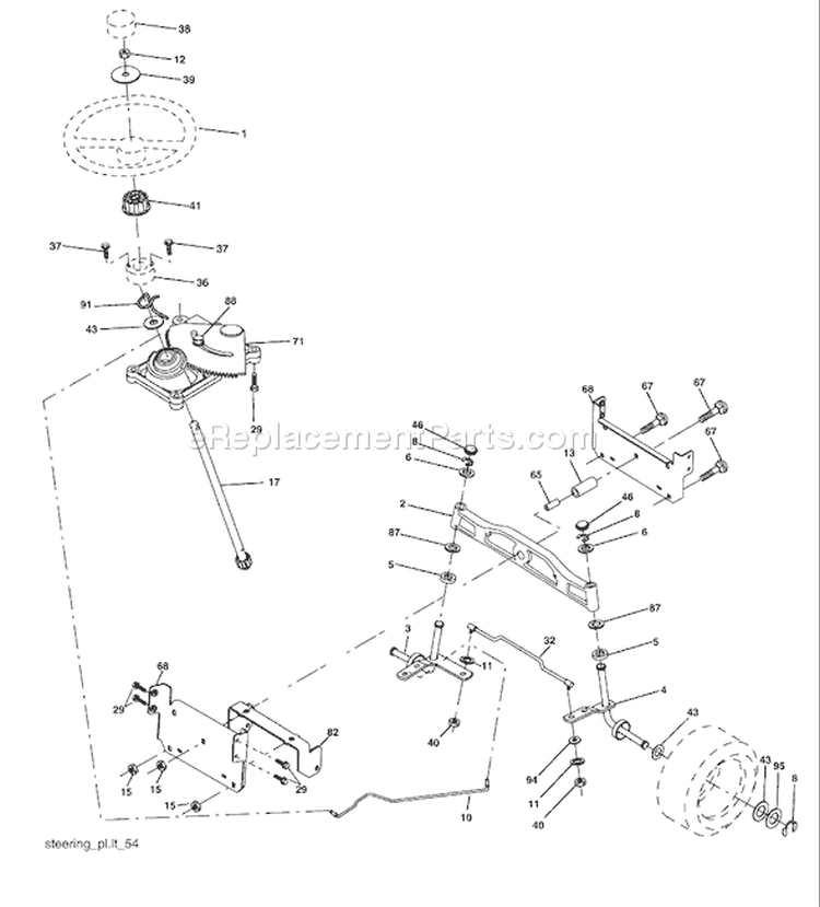 Page I Diagram and Parts List for 2448 YTH  96015000103 -2005-03 Husqvarna Lawn Tractor
