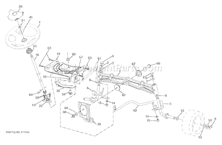 Page I Diagram and Parts List for 2448T YTH  96043000800 -2006-03 Husqvarna Lawn Tractor