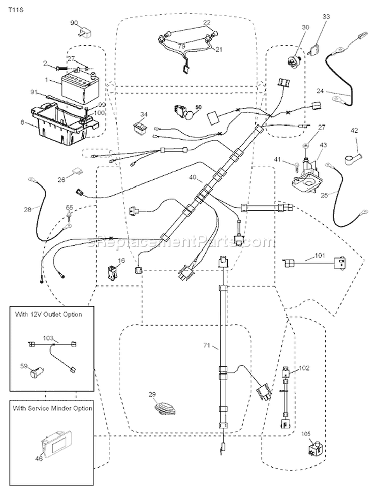 Page D Diagram and Parts List for 2454 YTH  96043003402 -2008-02 Husqvarna Lawn Tractor