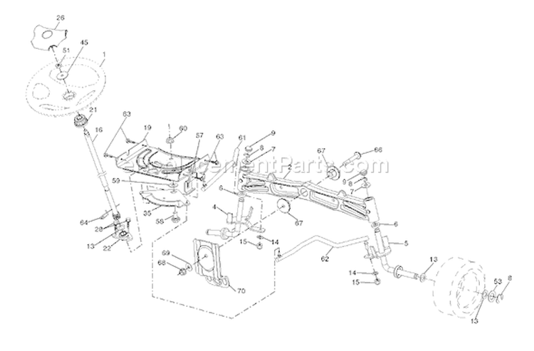 Page I Diagram and Parts List for 2454 YTH  TSC -96043005400 -2008-04 Husqvarna Lawn Tractor