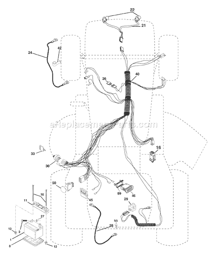 Page D Diagram and Parts List for 2548A YTH  954571984 -2004-06 Husqvarna Lawn Tractor