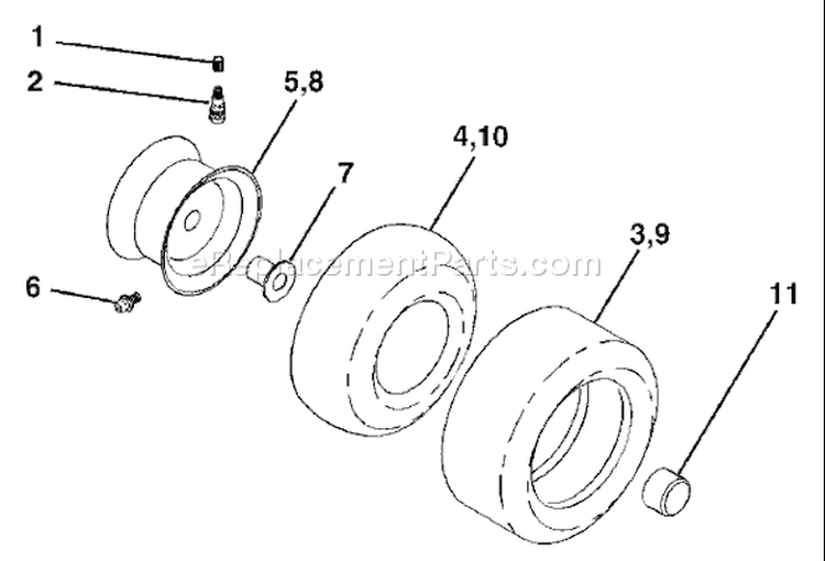 Page J Diagram and Parts List for 2548B YTH  954571984 -2004-06 Husqvarna Lawn Tractor