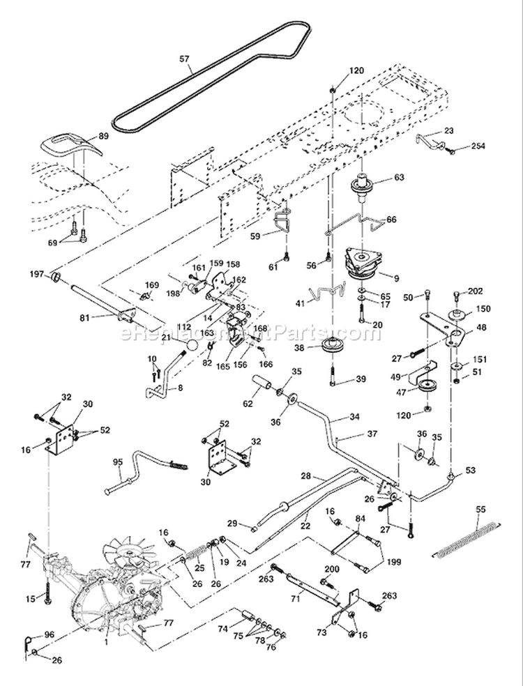 Page C Diagram and Parts List for 2548B YTH  954571984 -2004-06 Husqvarna Lawn Tractor