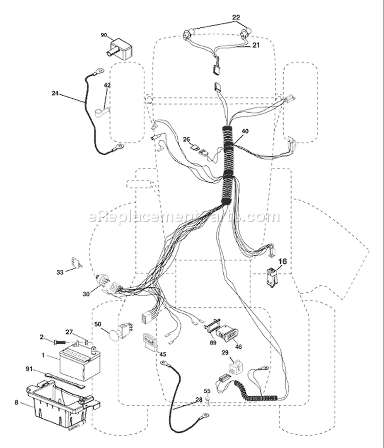 Page D Diagram and Parts List for 2548B YTH  954571984 -2004-06 Husqvarna Lawn Tractor