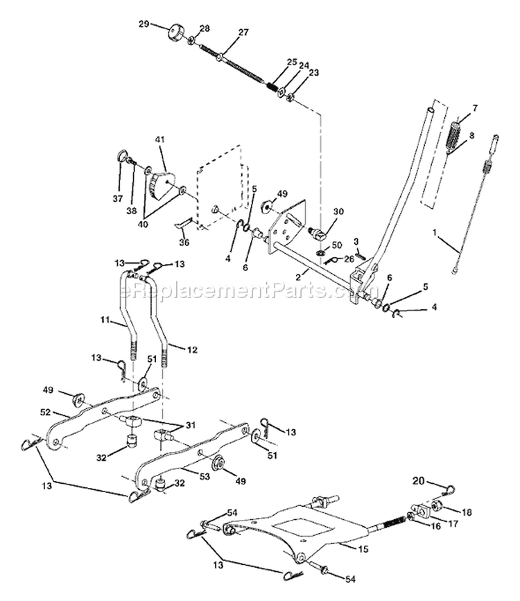 Page G Diagram and Parts List for 2548B YTH  954571984 -2004-06 Husqvarna Lawn Tractor