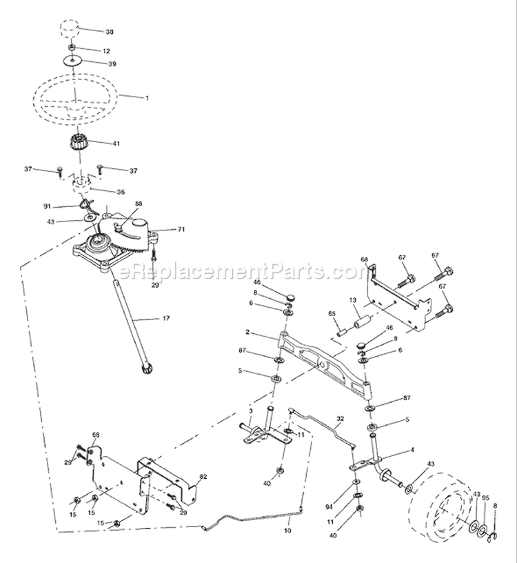 Page I Diagram and Parts List for 2548B YTH  954571984 -2004-06 Husqvarna Lawn Tractor