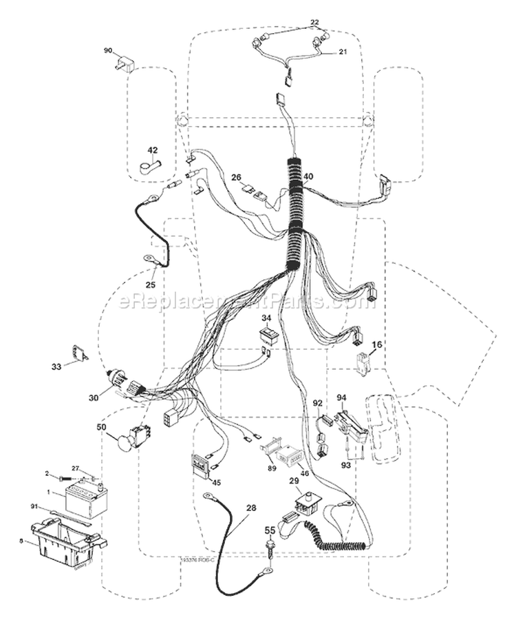 Page D Diagram and Parts List for 2748 YTH  96013001000 -2004-12 Husqvarna Lawn Tractor