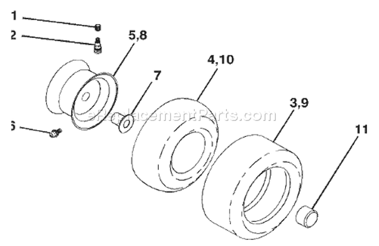 Page J Diagram and Parts List for YTKH 1542 XPC 954568465 -2004-03 Husqvarna Lawn Tractor