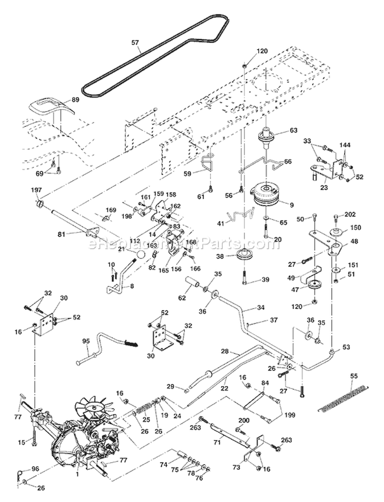 Page C Diagram and Parts List for YTKH 1542 XPC 954568465 -2004-03 Husqvarna Lawn Tractor