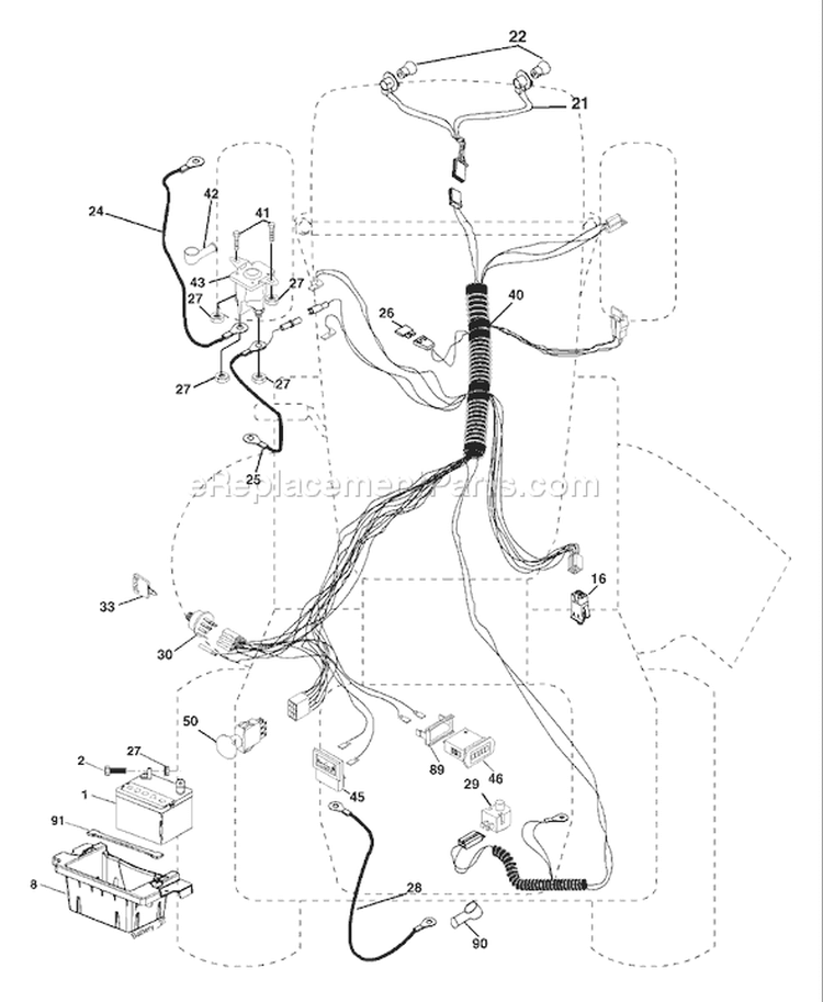Page D Diagram and Parts List for YTKH 1848 XPB 954568489 -2004-03 Husqvarna Lawn Tractor