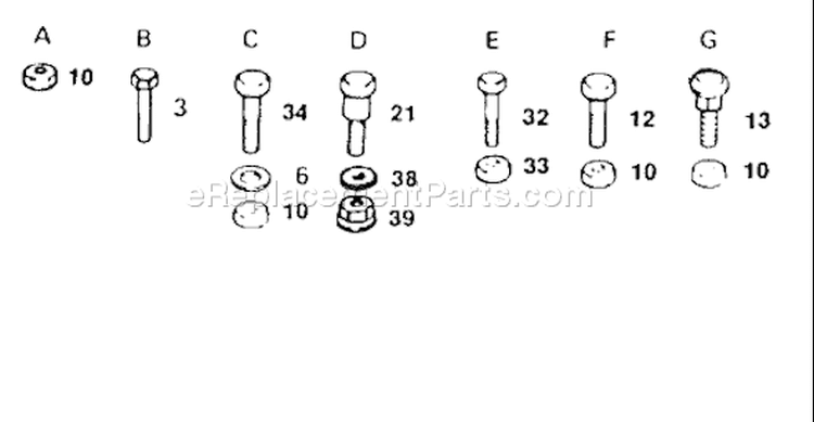 Page B Diagram and Parts List for YT120 YT 120 1990-01 Husqvarna Lawn Tractor
