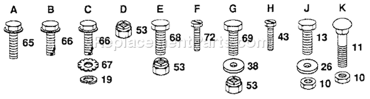 Page E Diagram and Parts List for YT140H YT 140 H H14H38B -954000151 -1991-01 Husqvarna Lawn Tractor