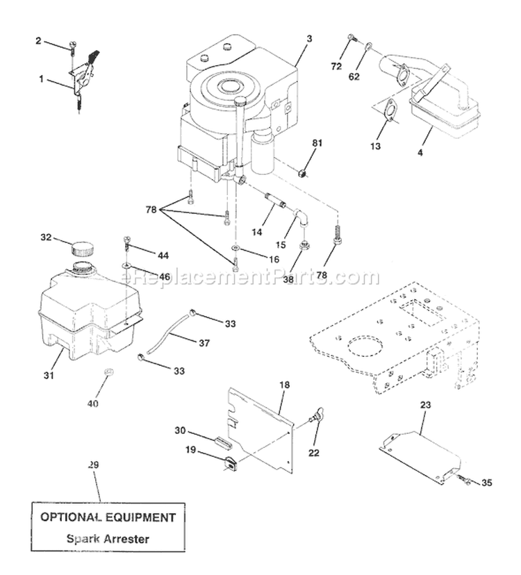 Page F Diagram and Parts List for YT150 YT 150 HCB -954840021 -1996-04 Husqvarna Lawn Tractor