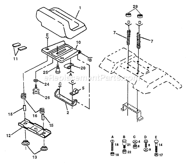 Page I Diagram and Parts List for YT160 YT 160 HU1642A -1993-01 Husqvarna Lawn Tractor