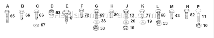 Page E Diagram and Parts List for YT161H YT 161 H H16H44B -127589 -1990-11 Husqvarna Lawn Tractor