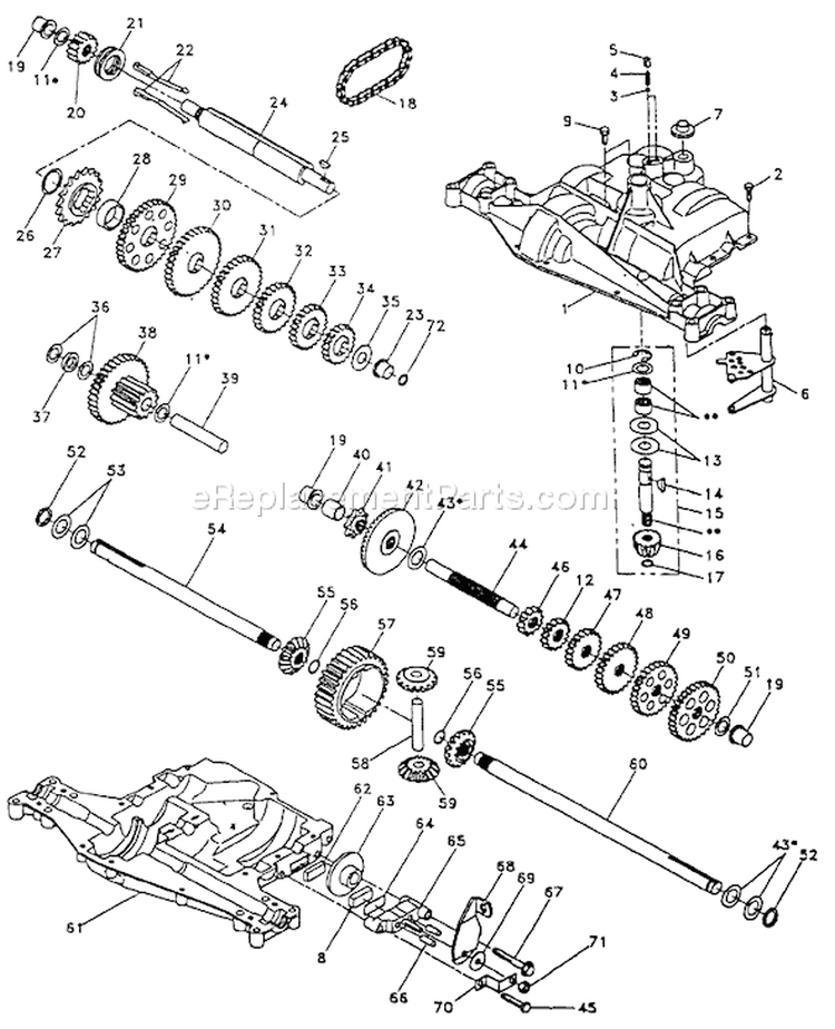 Page C Diagram and Parts List for YT180 YT 180 HN1842A -954000652 -1994-01 Husqvarna Lawn Tractor